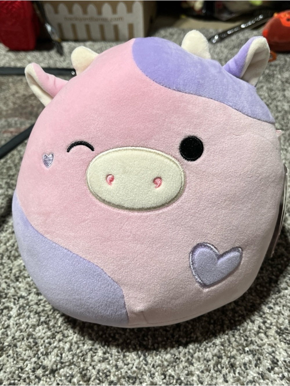 Squishmallow 8 inch Patty the Winking Cow Valentines 2025 NEW w Tags